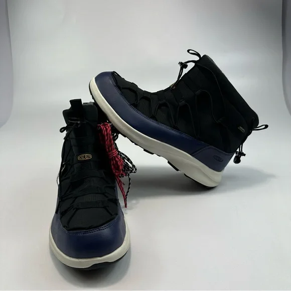 Keen Mens Boots Uneek Waterproof SNK Chukka Fleece Lining Blue KEEN Women main image 4